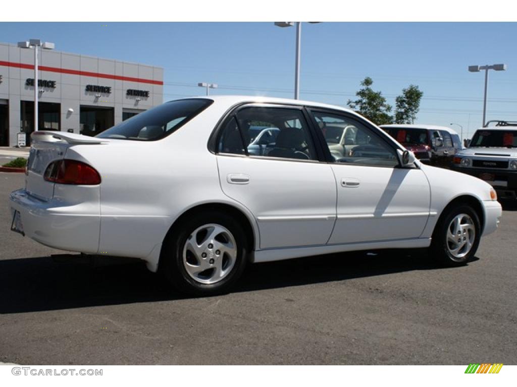 1999 Corolla LE - Super White / Pebble Beige photo #2