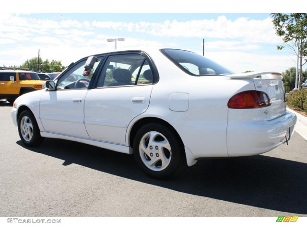 1999 Corolla LE - Super White / Pebble Beige photo #4