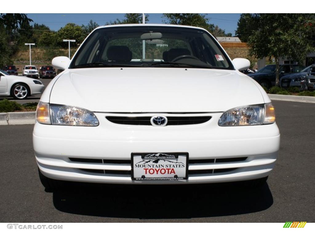 1999 Corolla LE - Super White / Pebble Beige photo #6
