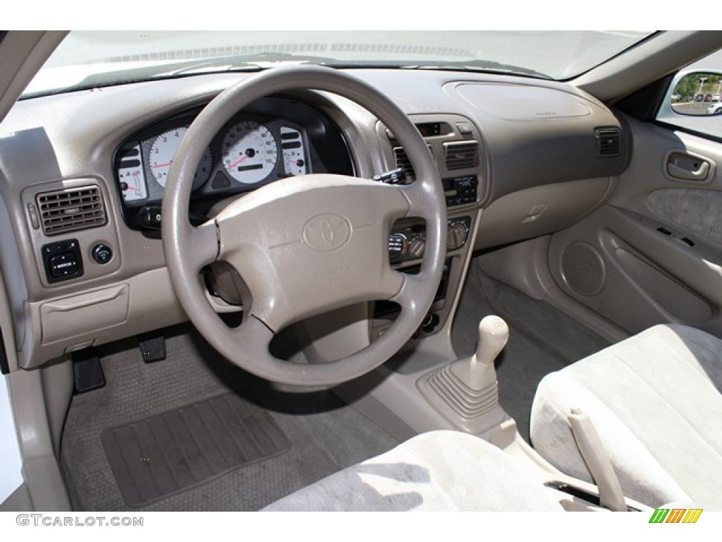 1999 Corolla LE - Super White / Pebble Beige photo #14