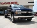 2002 Indigo Blue Metallic Chevrolet Silverado 3500 LT Extended Cab 4x4 Dually #33882508