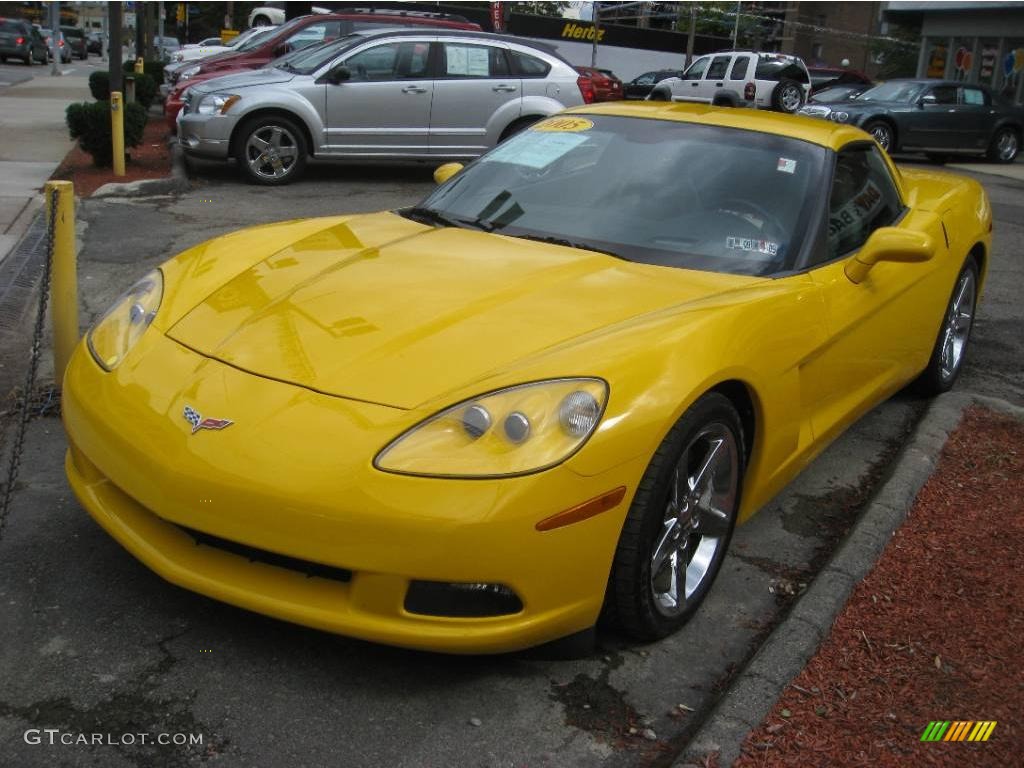 2005 Corvette Coupe - Millenium Yellow / Cashmere photo #3