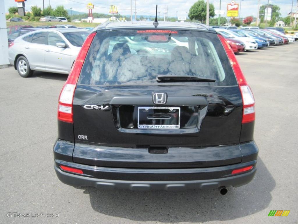 2010 CR-V LX - Crystal Black Pearl / Gray photo #4