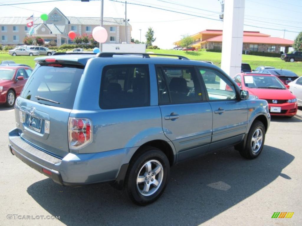 2008 Pilot EX - Steel Blue Metallic / Gray photo #5