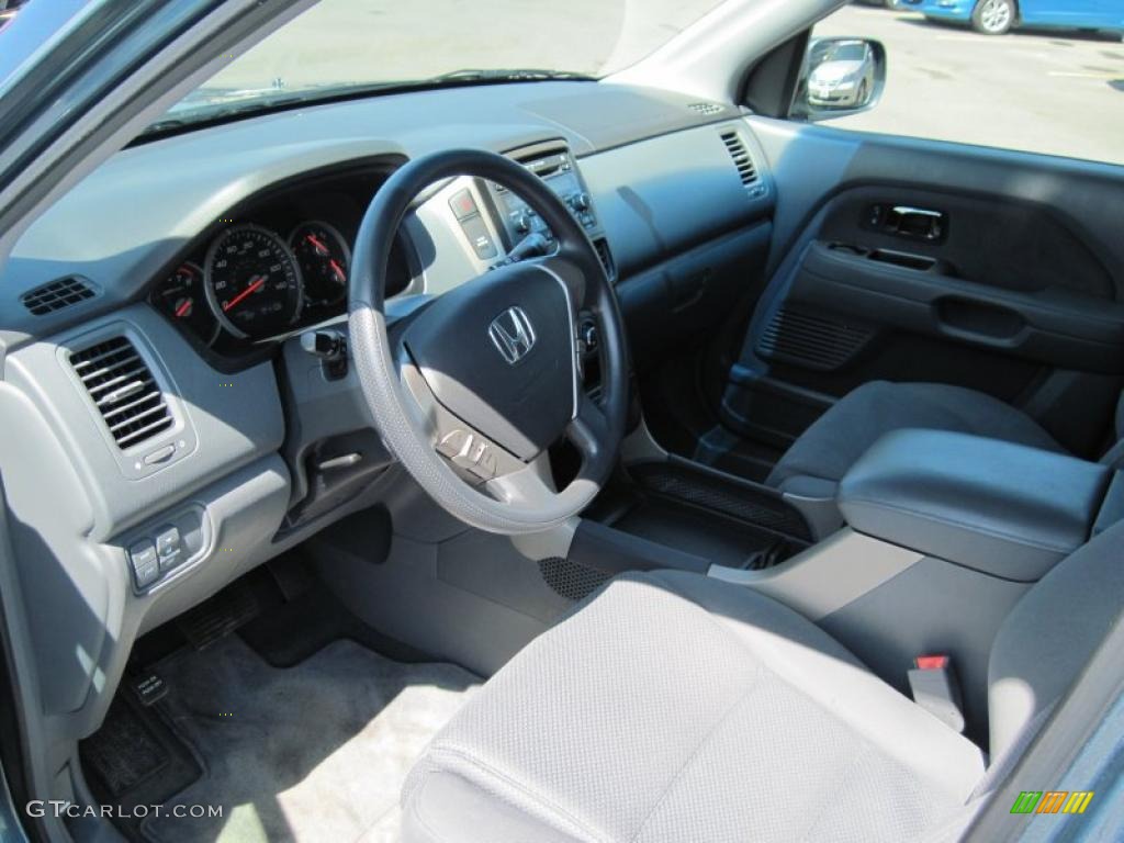 2008 Pilot EX - Steel Blue Metallic / Gray photo #13