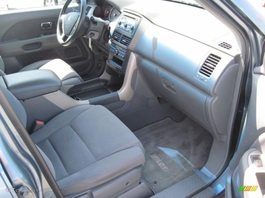 2008 Pilot EX - Steel Blue Metallic / Gray photo #17