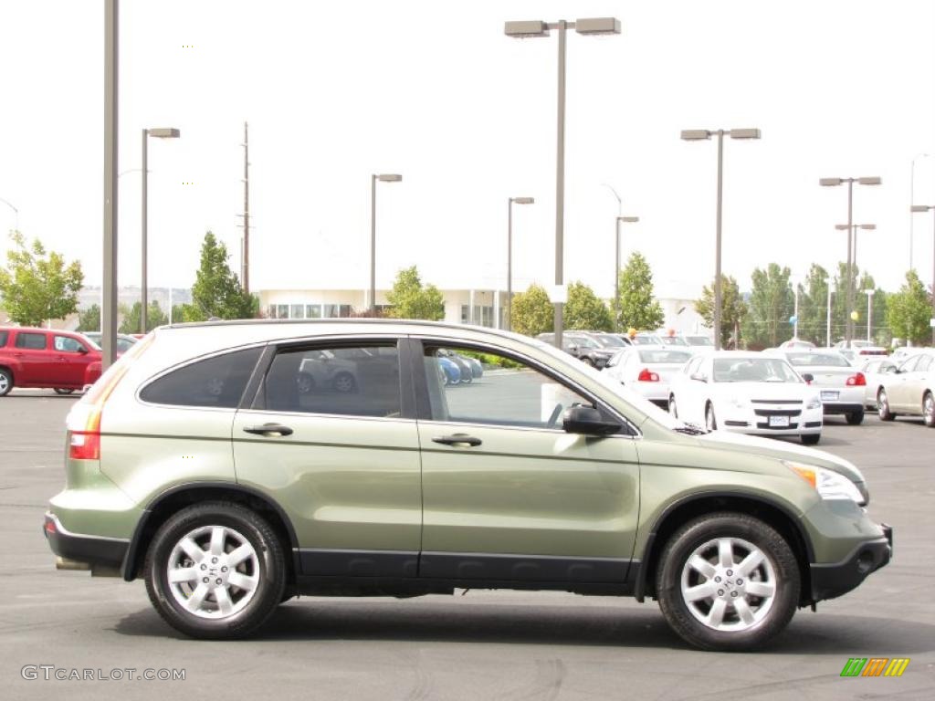 2007 CR-V EX 4WD - Green Tea Metallic / Ivory photo #12