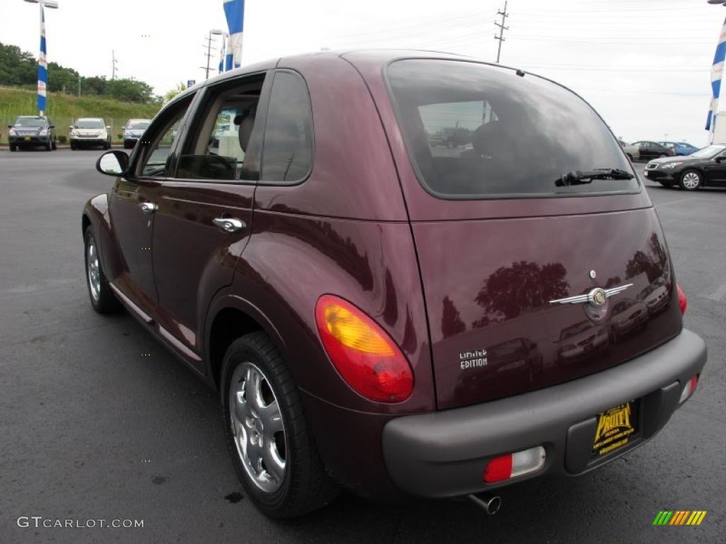 2001 PT Cruiser Limited - Deep Cranberry Pearl / Taupe/Pearl Beige photo #2