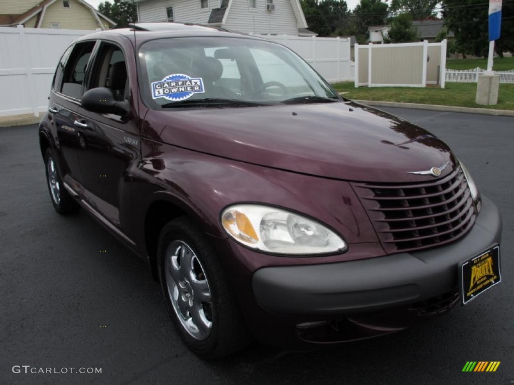 2001 PT Cruiser Limited - Deep Cranberry Pearl / Taupe/Pearl Beige photo #5