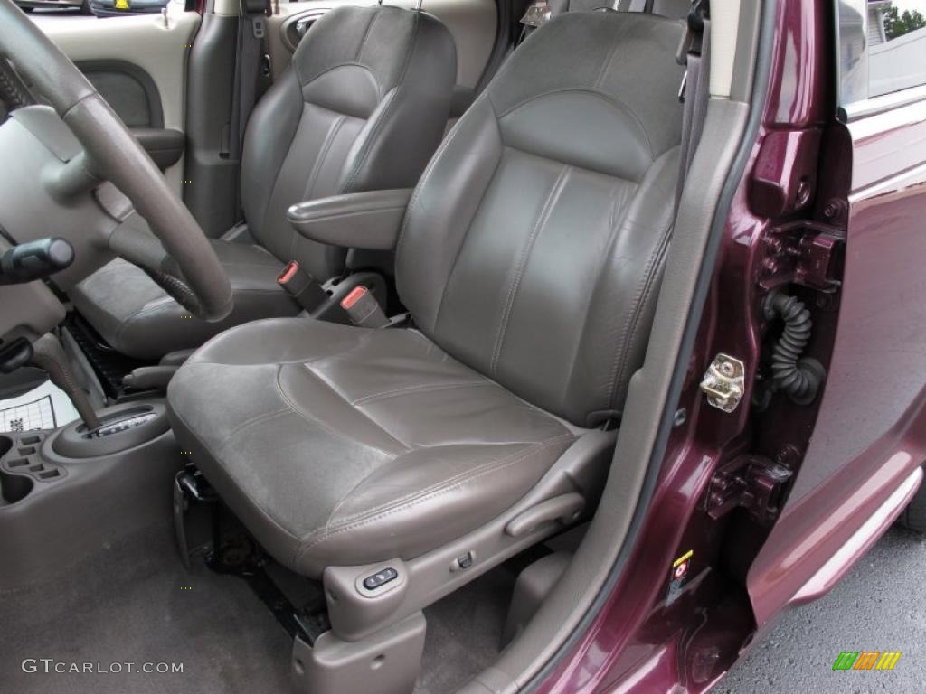 2001 PT Cruiser Limited - Deep Cranberry Pearl / Taupe/Pearl Beige photo #12