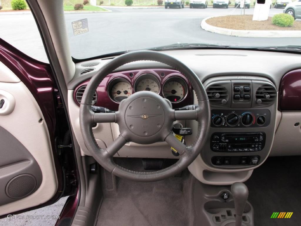 2001 PT Cruiser Limited - Deep Cranberry Pearl / Taupe/Pearl Beige photo #16