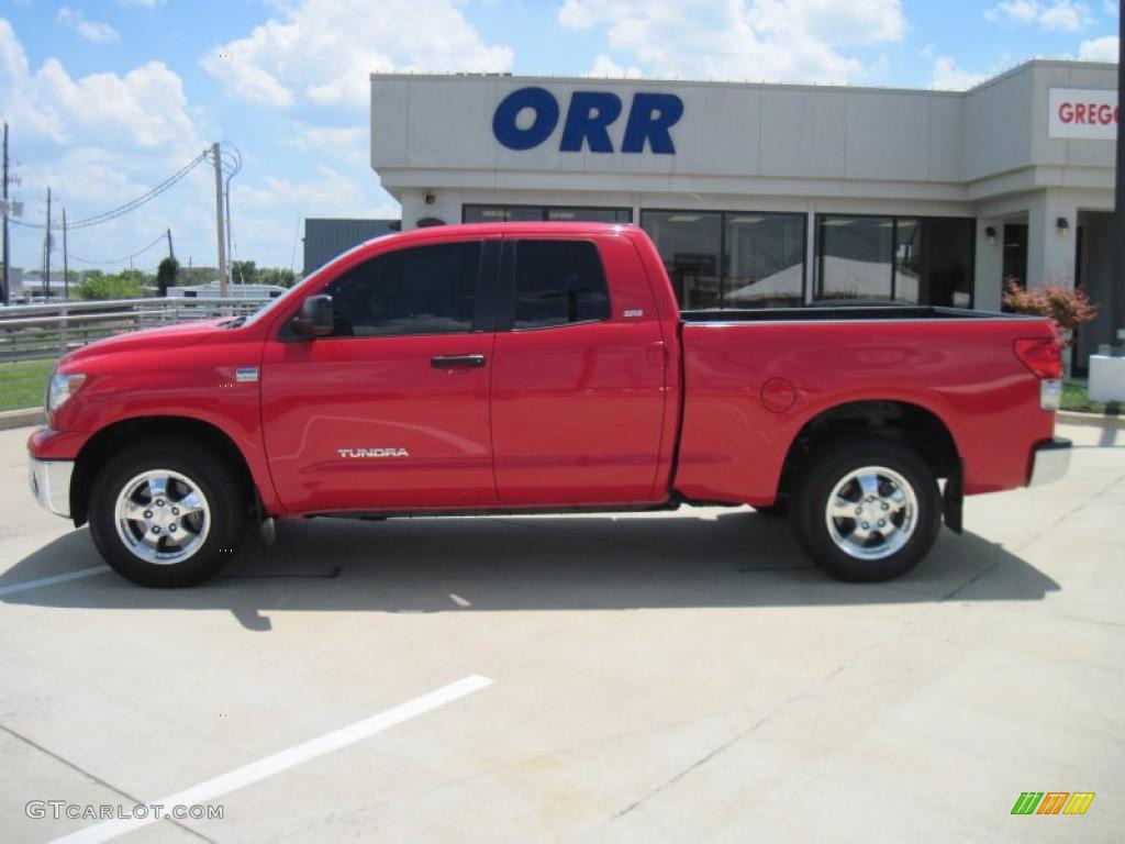 2007 Tundra SR5 Double Cab - Radiant Red / Beige photo #3