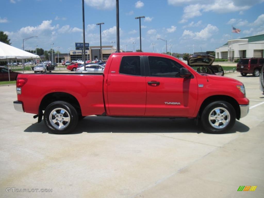2007 Tundra SR5 Double Cab - Radiant Red / Beige photo #4