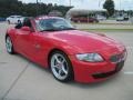2007 Bright Red BMW Z4 3.0si Roadster  photo #2