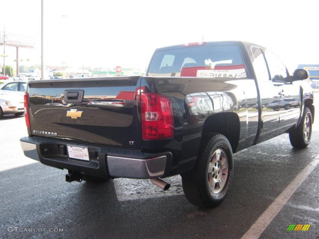 2008 Silverado 1500 LT Extended Cab 4x4 - Black / Ebony photo #5