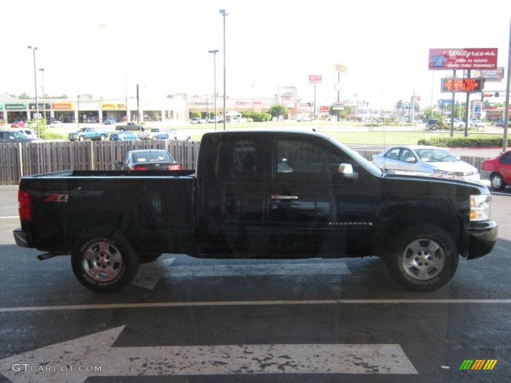 2008 Silverado 1500 LT Extended Cab 4x4 - Black / Ebony photo #6