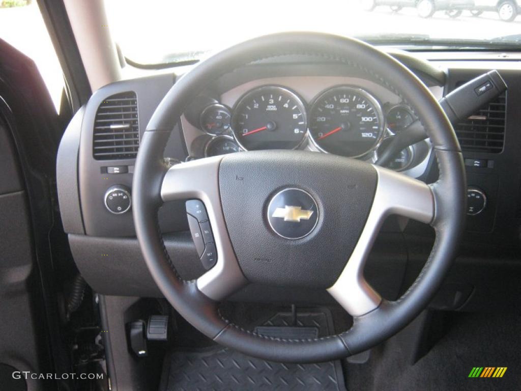 2008 Silverado 1500 LT Extended Cab 4x4 - Black / Ebony photo #9