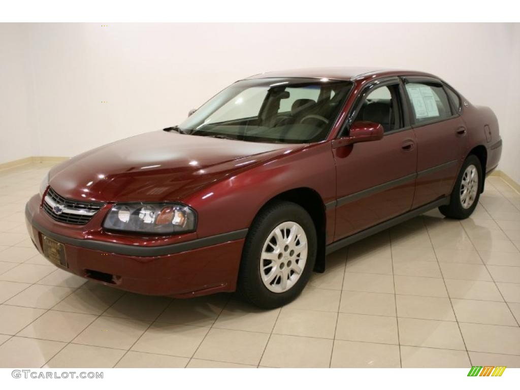 2002 Impala  - Dark Carmine Red Metallic / Medium Gray photo #3