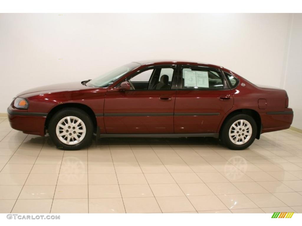 2002 Impala  - Dark Carmine Red Metallic / Medium Gray photo #4