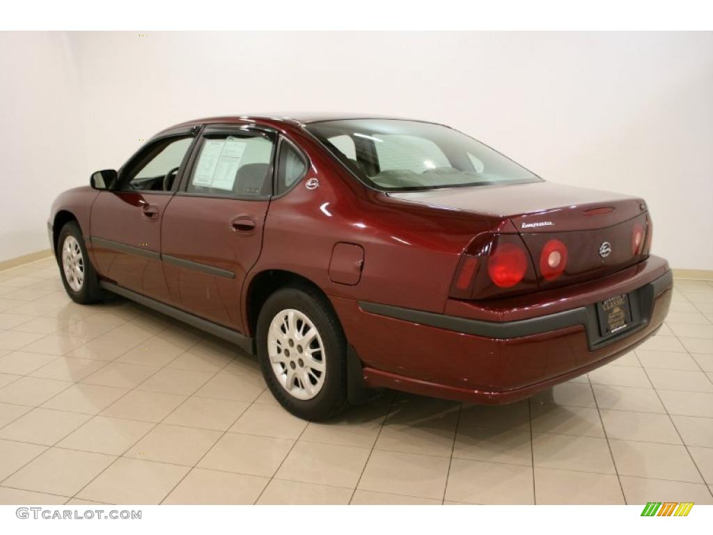 2002 Impala  - Dark Carmine Red Metallic / Medium Gray photo #5