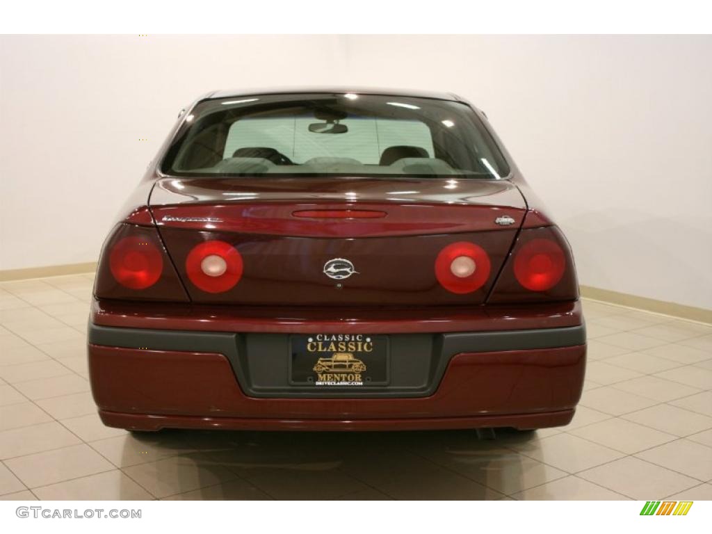 2002 Impala  - Dark Carmine Red Metallic / Medium Gray photo #6