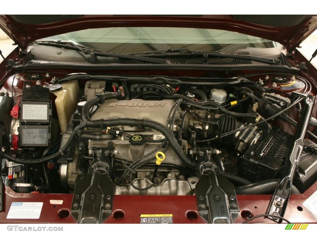 2002 Impala  - Dark Carmine Red Metallic / Medium Gray photo #21
