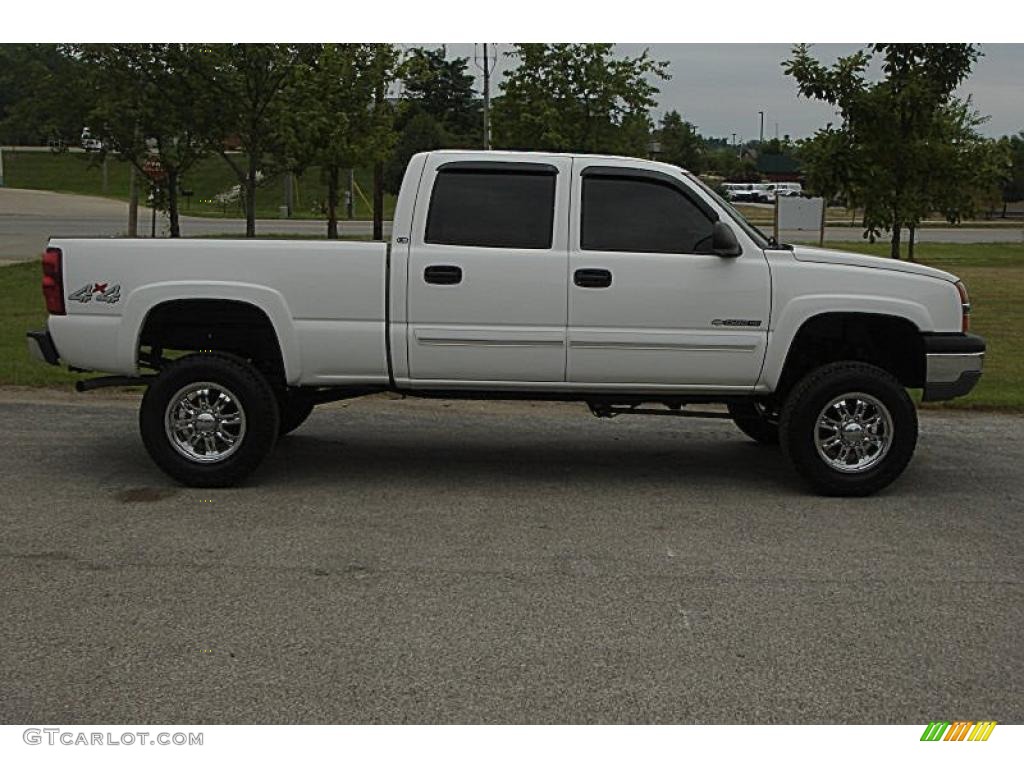 2003 Silverado 1500 LS Crew Cab 4x4 - Summit White / Dark Charcoal photo #2