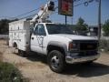 White - Sierra 3500 SL Regular Cab Chassis Bucket Truck Photo No. 1