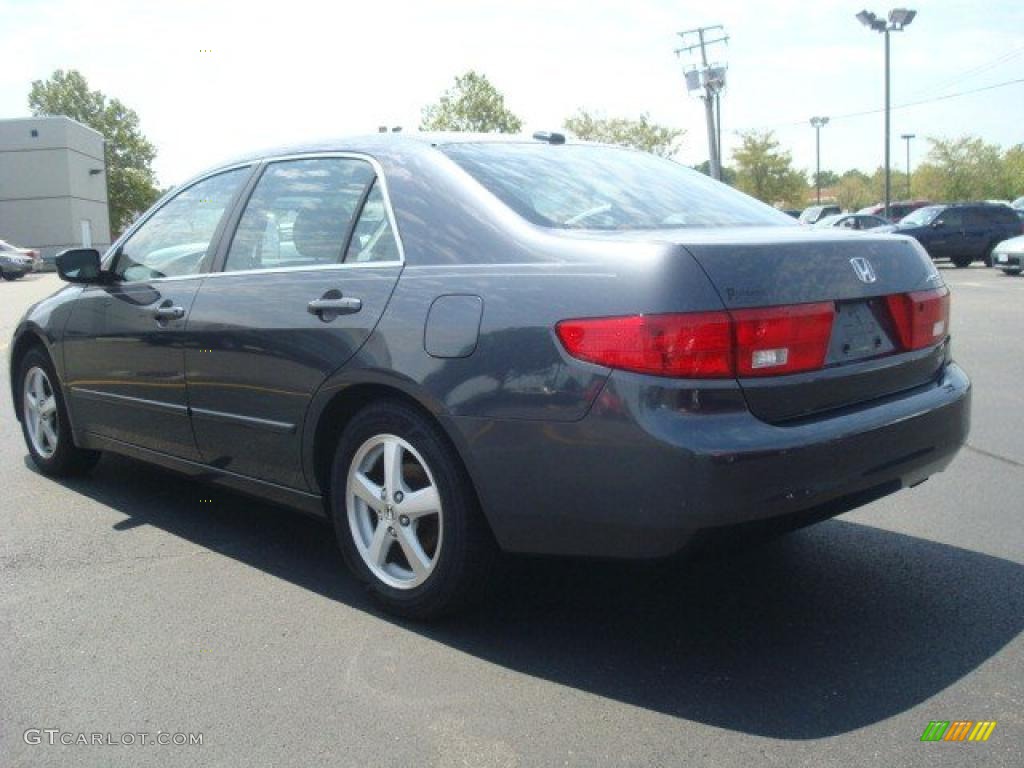 2005 Accord EX-L Sedan - Graphite Pearl / Gray photo #4