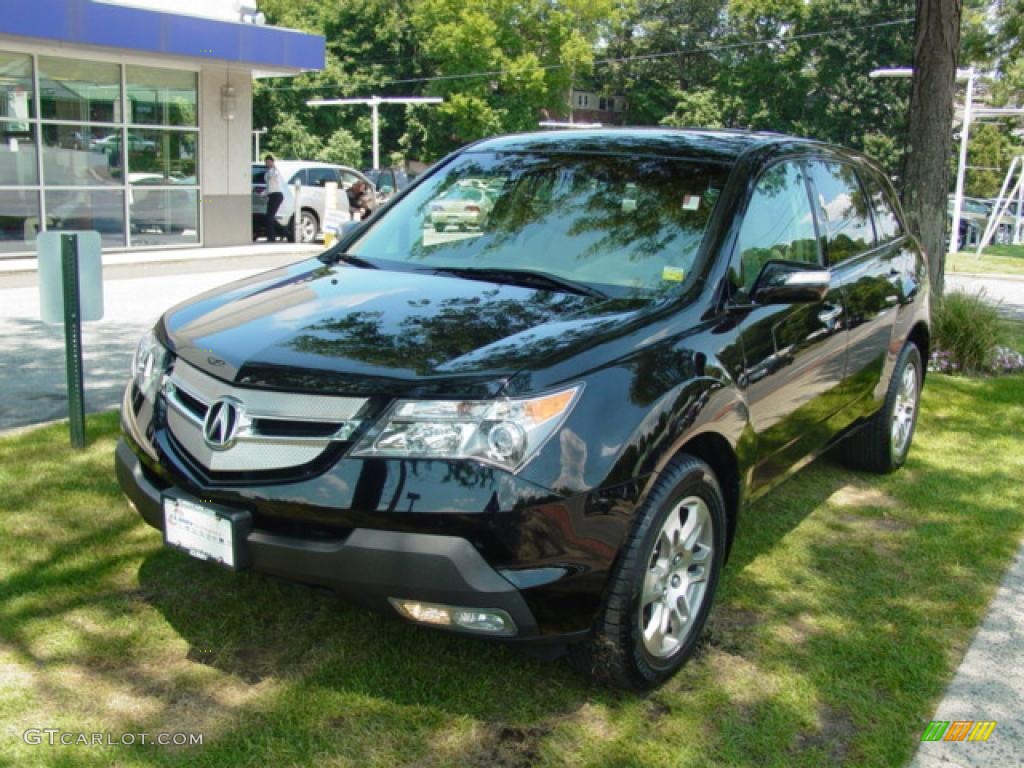 2007 MDX Technology - Formal Black Pearl / Parchment photo #2