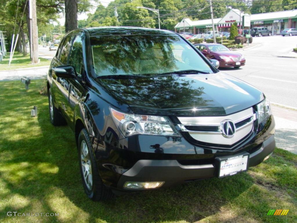 2007 MDX Technology - Formal Black Pearl / Parchment photo #4