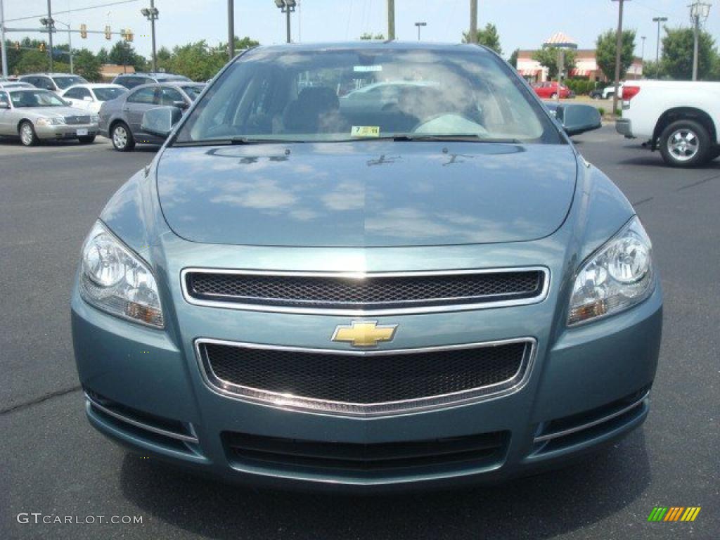 2009 Malibu LT Sedan - Silver Moss Metallic / Titanium photo #8