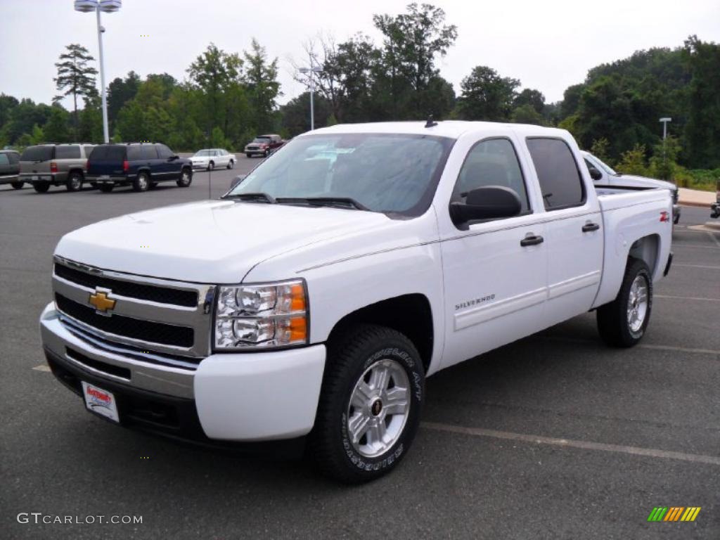 2010 Silverado 1500 LT Crew Cab 4x4 - Summit White / Ebony photo #1