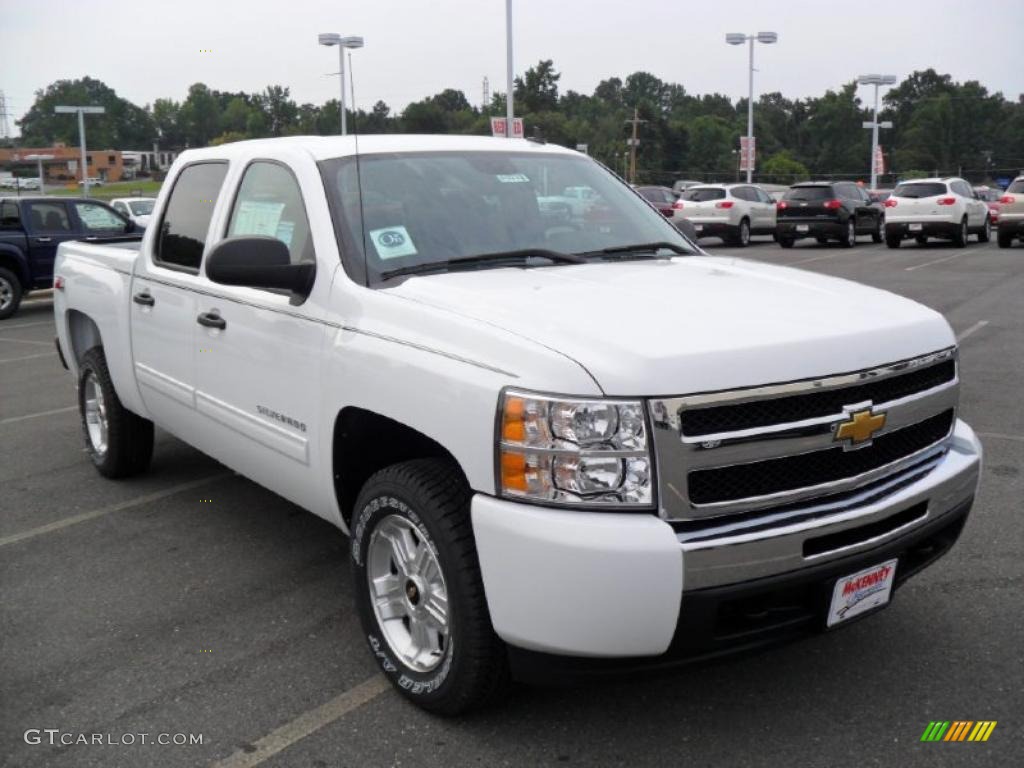 2010 Silverado 1500 LT Crew Cab 4x4 - Summit White / Ebony photo #5