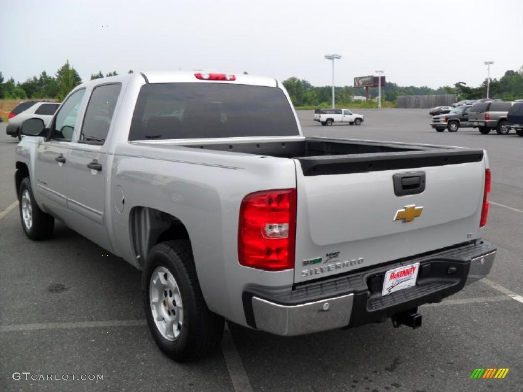 2010 Silverado 1500 LT Crew Cab - Sheer Silver Metallic / Ebony photo #2