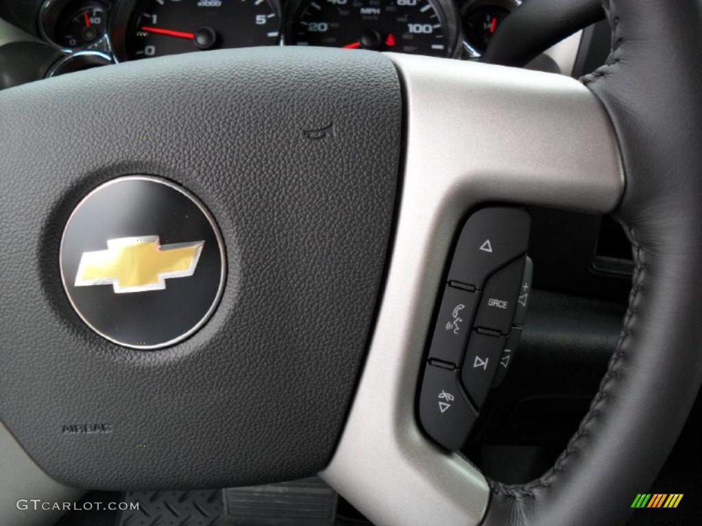 2010 Silverado 1500 LT Crew Cab - Sheer Silver Metallic / Ebony photo #10