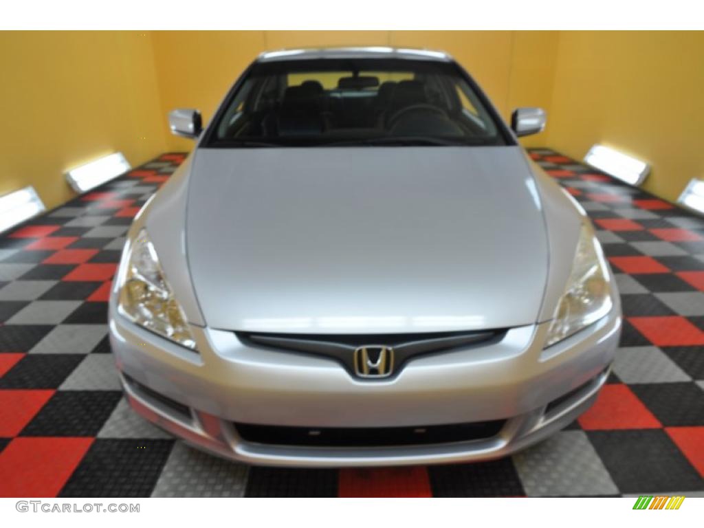 2003 Accord EX Coupe - Satin Silver Metallic / Black photo #2