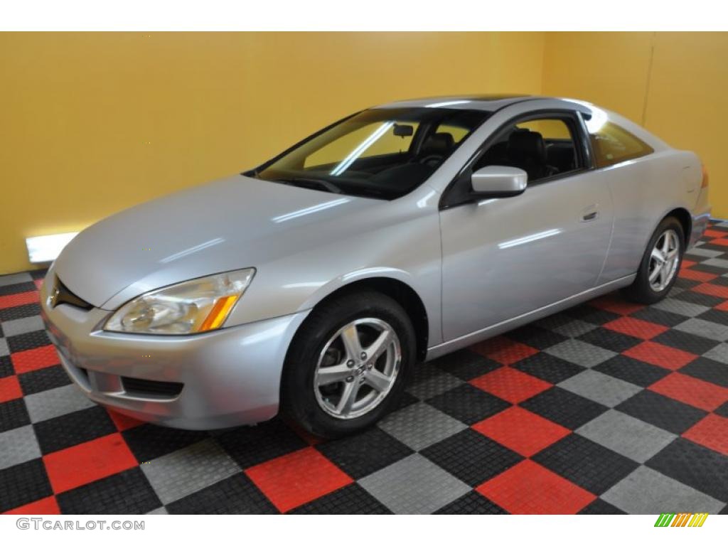 2003 Accord EX Coupe - Satin Silver Metallic / Black photo #3