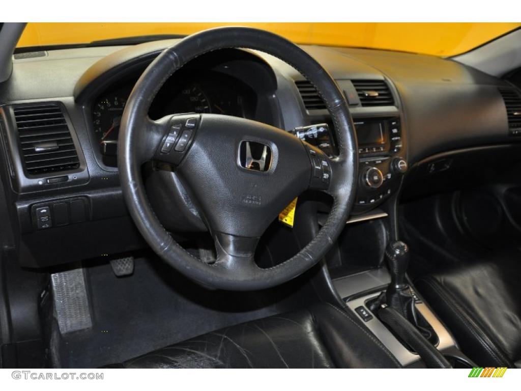 2003 Accord EX Coupe - Satin Silver Metallic / Black photo #7