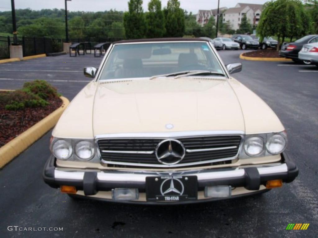 1987 SL Class 560 SL Roadster - Light Ivory / Parchment photo #2