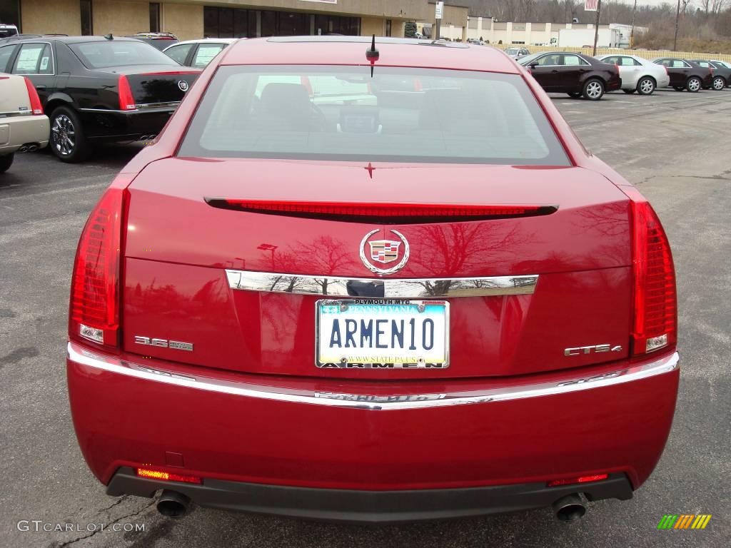 2008 CTS 4 AWD Sedan - Crystal Red / Ebony photo #5