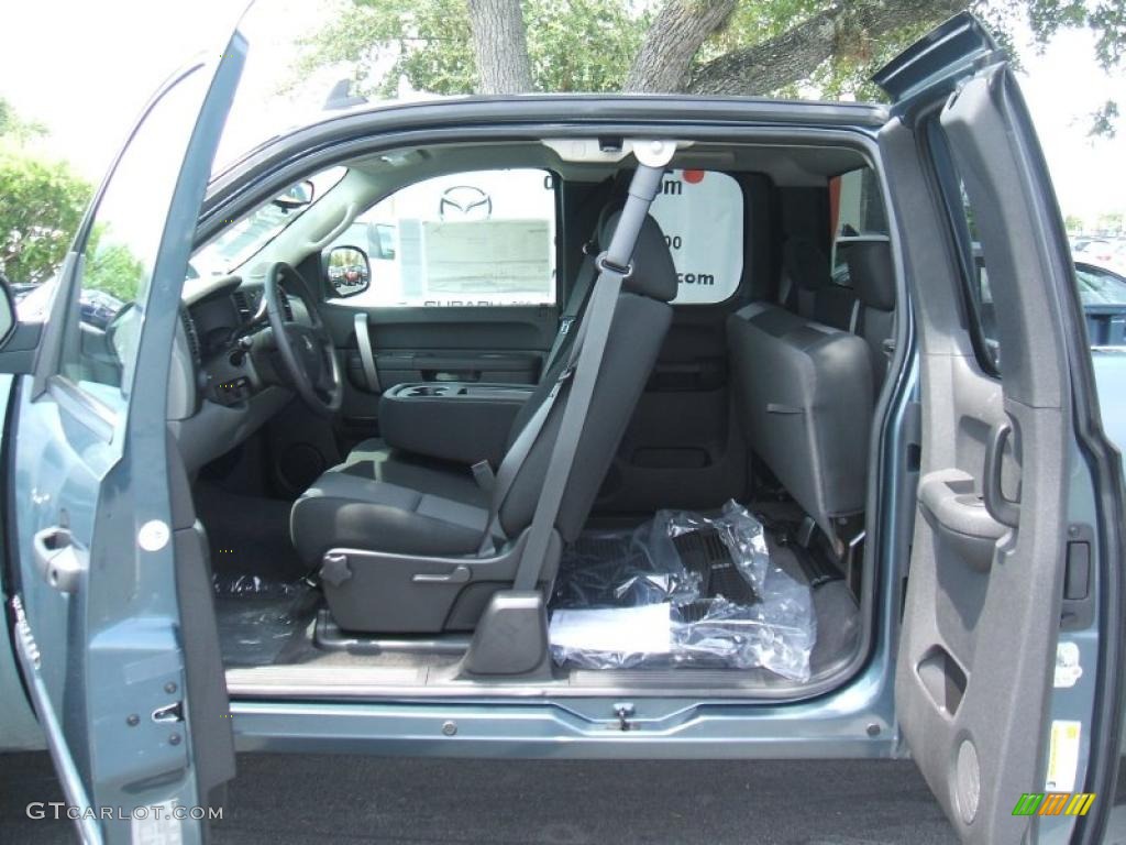 2010 Silverado 1500 LS Extended Cab - Blue Granite Metallic / Dark Titanium photo #12