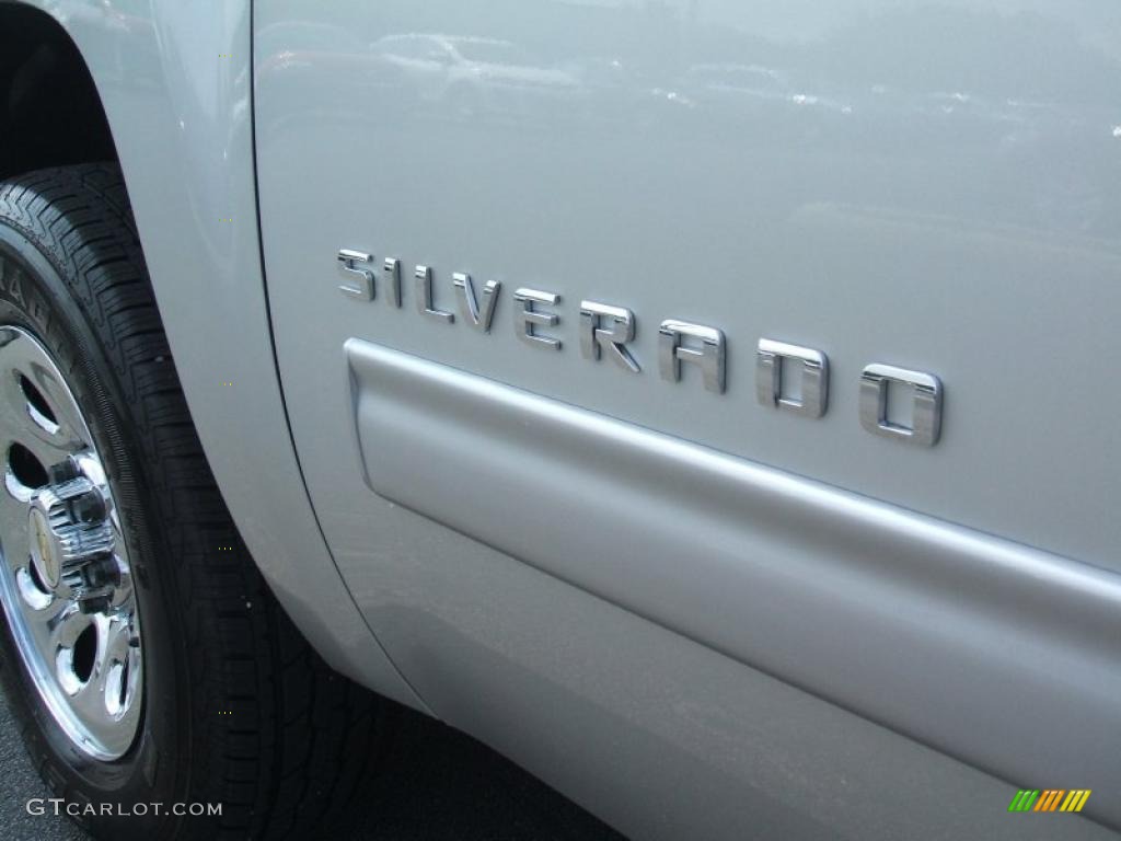 2011 Silverado 1500 LT Regular Cab - Sheer Silver Metallic / Ebony photo #9