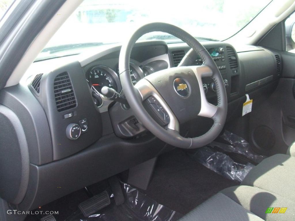 2011 Silverado 1500 LT Regular Cab - Sheer Silver Metallic / Ebony photo #11
