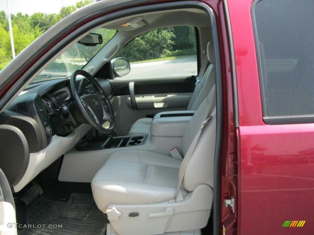 2007 Silverado 1500 LT Z71 Crew Cab 4x4 - Sport Red Metallic / Light Titanium/Ebony Black photo #3