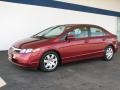 2007 Tango Red Pearl Honda Civic LX Sedan  photo #1