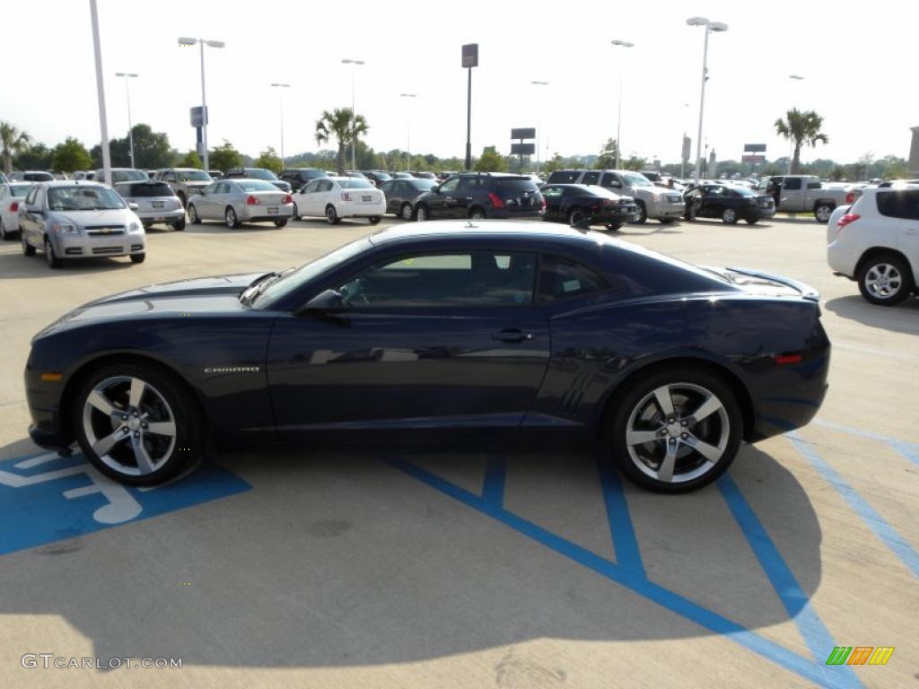 2010 Camaro SS/RS Coupe - Imperial Blue Metallic / Black photo #2