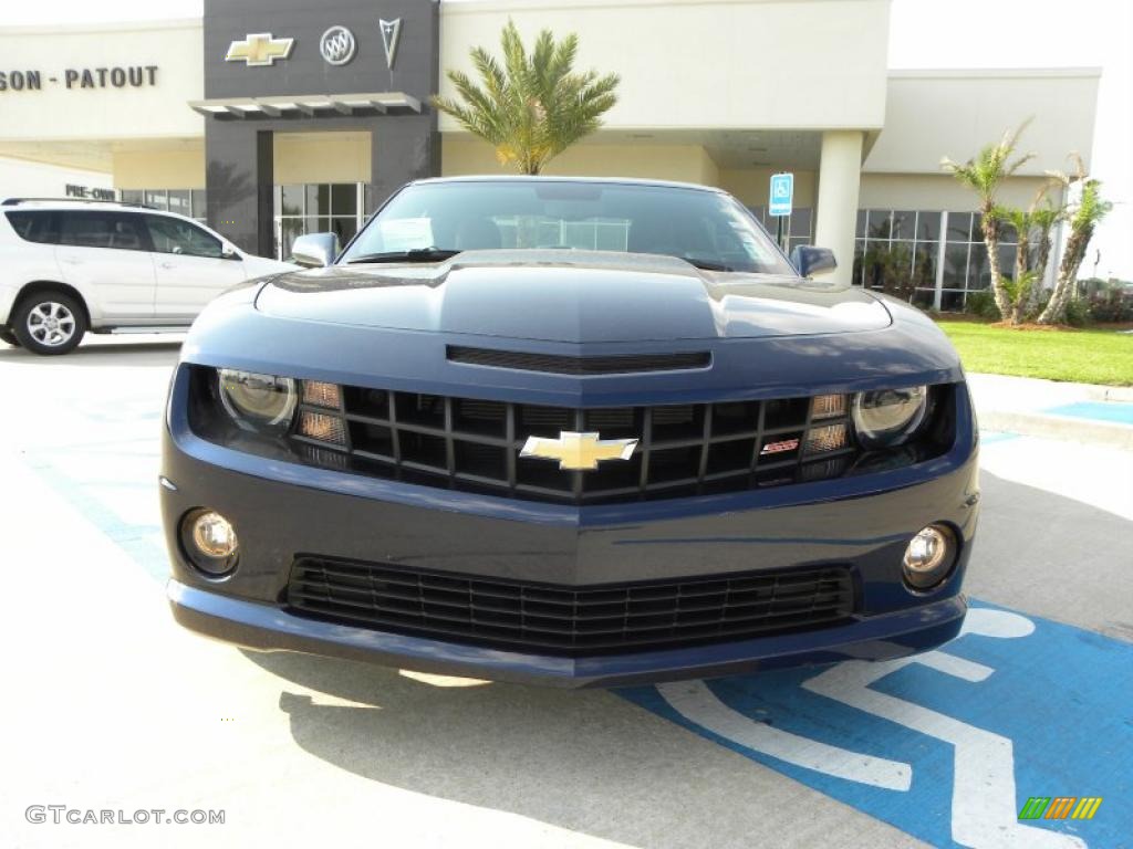 2010 Camaro SS/RS Coupe - Imperial Blue Metallic / Black photo #8