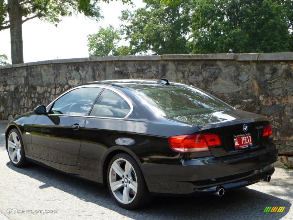 2007 3 Series 335i Coupe - Jet Black / Black photo #4