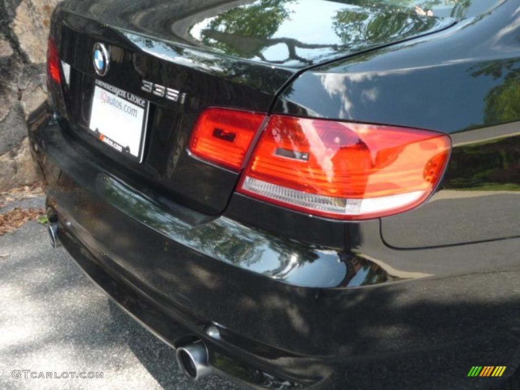2007 3 Series 335i Coupe - Jet Black / Black photo #12